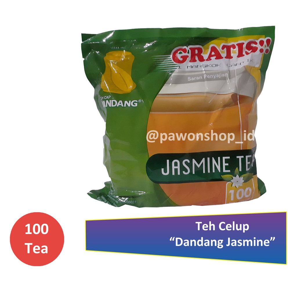 

Teh Dandang Celup Jasmine Tea isi 100 Tea