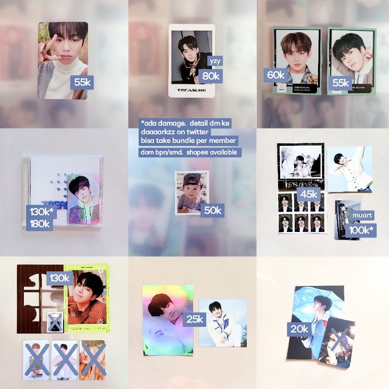 PHOTOCARD TREASURE HYUNSUK ASAHI JAEHYUK WELCOL ID POLA BABY YGTH MUART