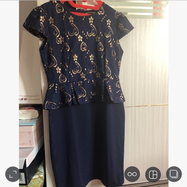 Dress Pesta Biru Navy / Party Dress