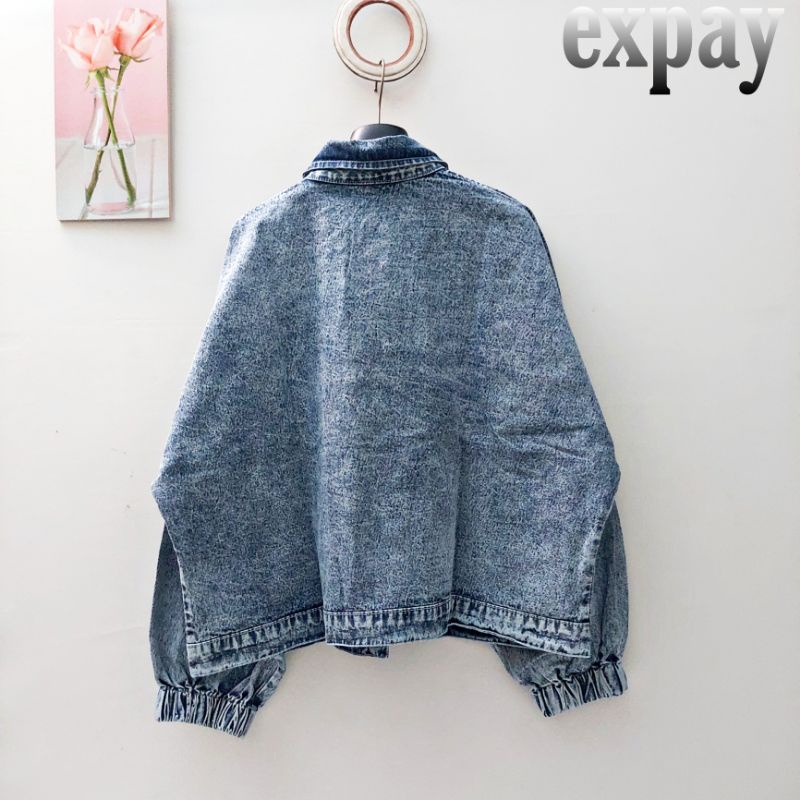 JAKET JEANS WANITA Overzise Cabera /JUMBO ORIGINAL TERBARU by PM