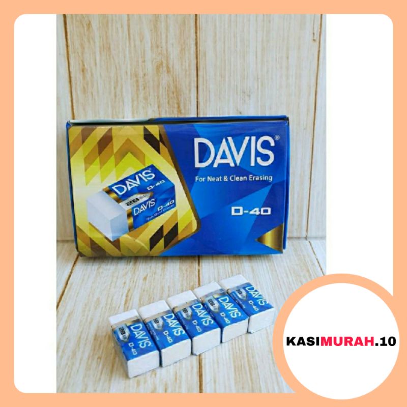 

Kasimurah.10 | Penghapus Davis Putih / Penghapus Davis / Penghapus Pensil / Penghapus / Setip Correction