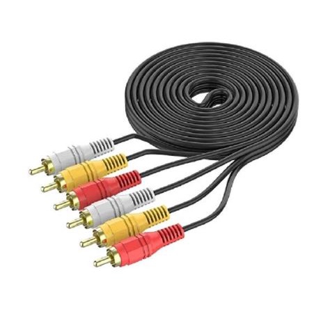 Cable av Rca 3 NB 3 meter m-m gold std for dvd amplifier - ofc audio video-s 3-3 3m male cable