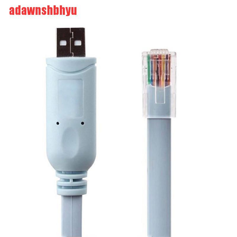 Adaptorwnshbhyu Kabel USB Ke RJ45 Untuk Konsol Cisco