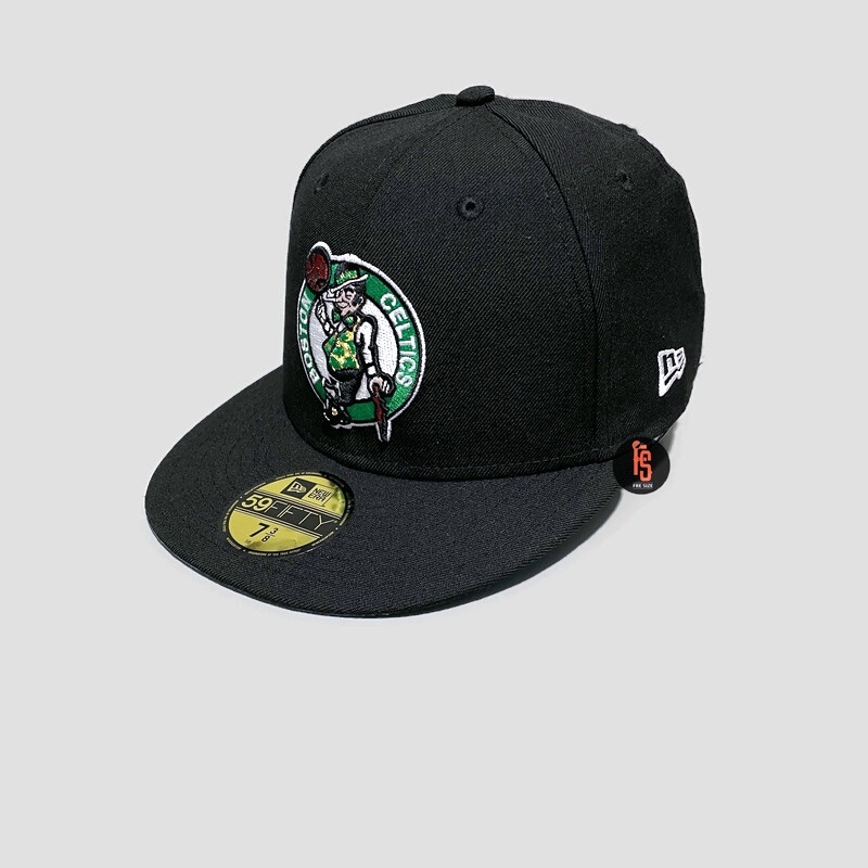 TOPI NEW ERA ORIGINAL 5950 Q2QT BOSTON CELTICS BLACK UV SKYBLUE