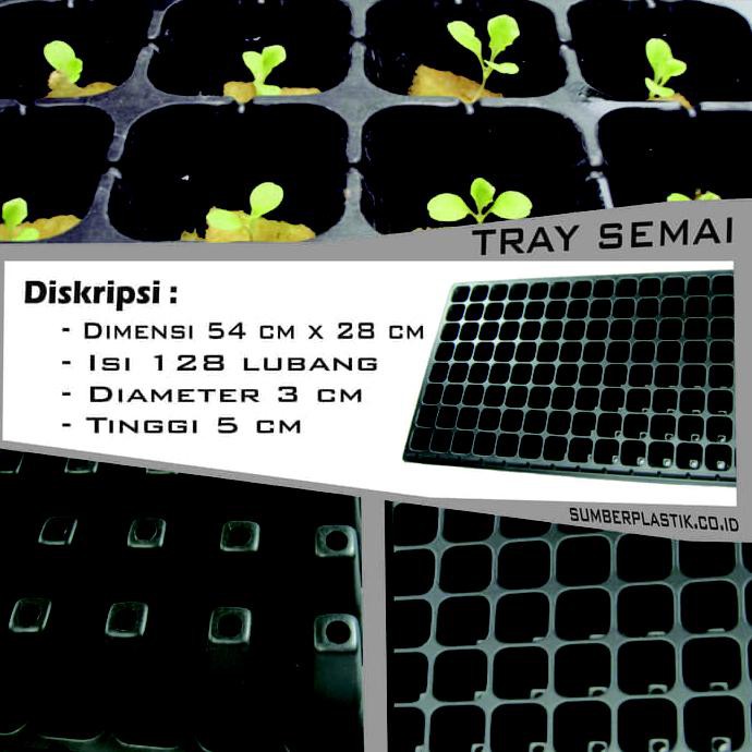 ALAT PERTANIAN TRAY SEMAI BIBIT UNTUK BENIH TANAMAN 128 LUBANG GROSIR