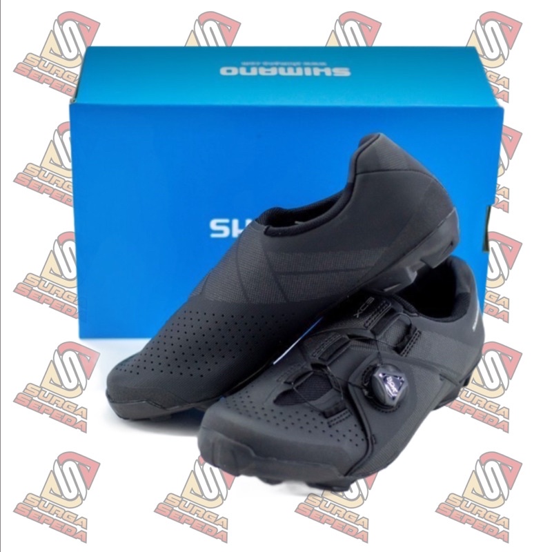 SEPATU SHIMANO SH XC300 BLACK WIDE SHOES SHIMANO ROADBIKE XC 300