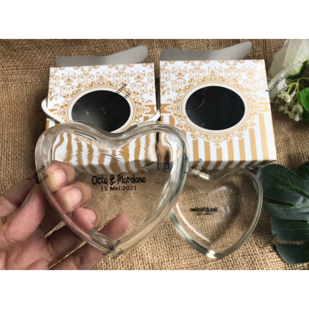 Souvenir Pernikahan Mangkuk Kaca Kecil Mangkok Motif Kaca Mangkok Sambal Kaca Mangkuk Sablon Kemas P