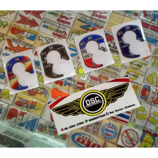 Emblem stop kontak ALL BEAT, VARIO KARBU & SCOOPY KARBU