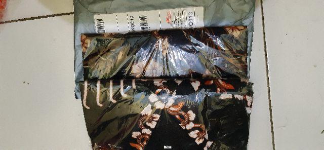 Distro Batik Hrb026 Kenongo Kemeja Tosca Pende Pekalongan Padi M L Xl Sogan Halus Kemeja Batik