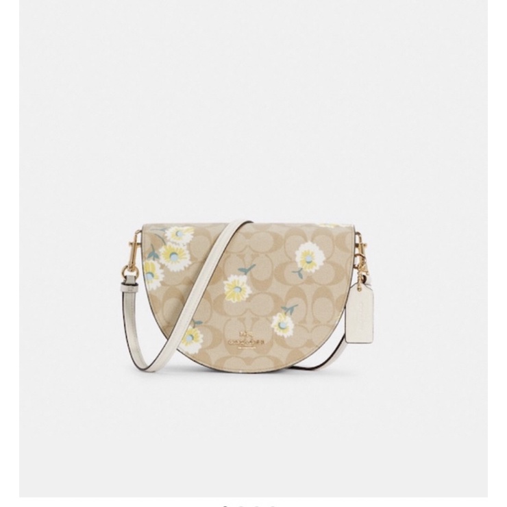 COACH ELLEN CROSSBODY DAISY SIGN LIGHY KHAKI CHALK MULTI
