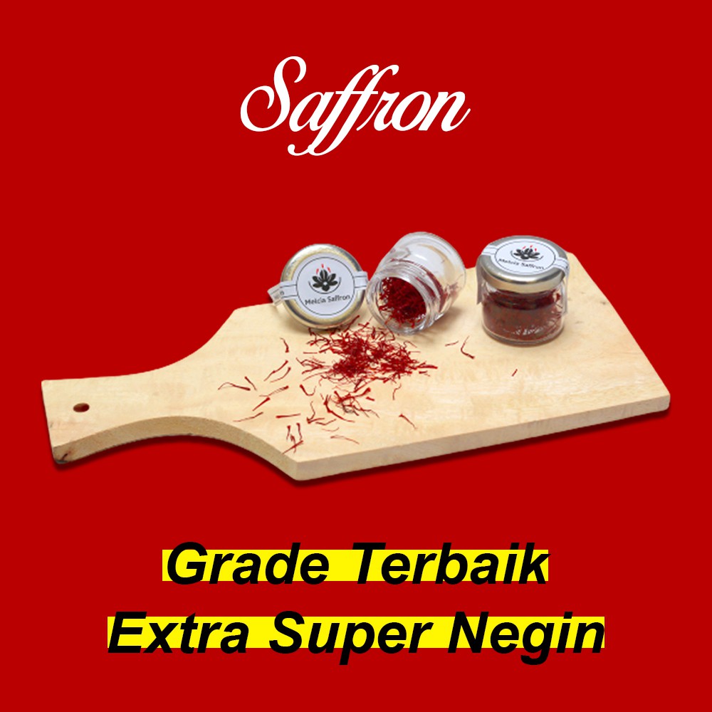 

Saffron ORIGINAL GRADE TERBAIK - EXTRA SUPER NEGIN 1gram