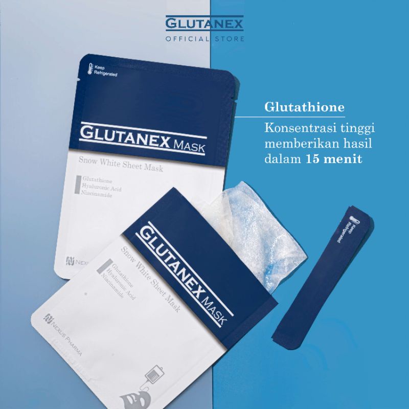 Glutanex sheet mask/glutanex mask/glutanex snow white sheet mask