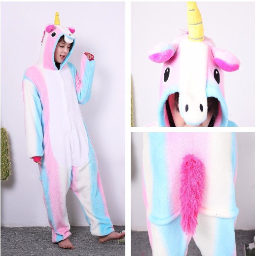 BAJU KOSTUM ONESIE KIGURUMI PIYAMA UNICORN DEWASA