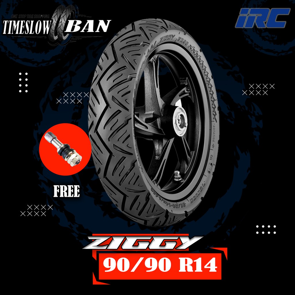 Ban Motor Matic // IRC NR90 ZIGGY 90/90 Ring 14 Tubeless ts289