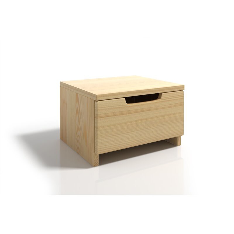 Drawer Bedside Table Minimalis Meja Kamar Tidur 1 Laci Jati Belanda