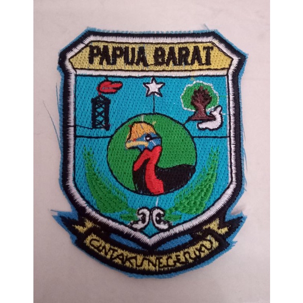 bet bordir logo PEMPROV PAPUA BARAT.minimal 5 biji