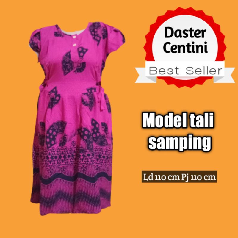 Daster Baju Tidur Harian Homedress Centini Tali Samping Kanan Kiri Lengan Baju Santai Baju Tidur Das