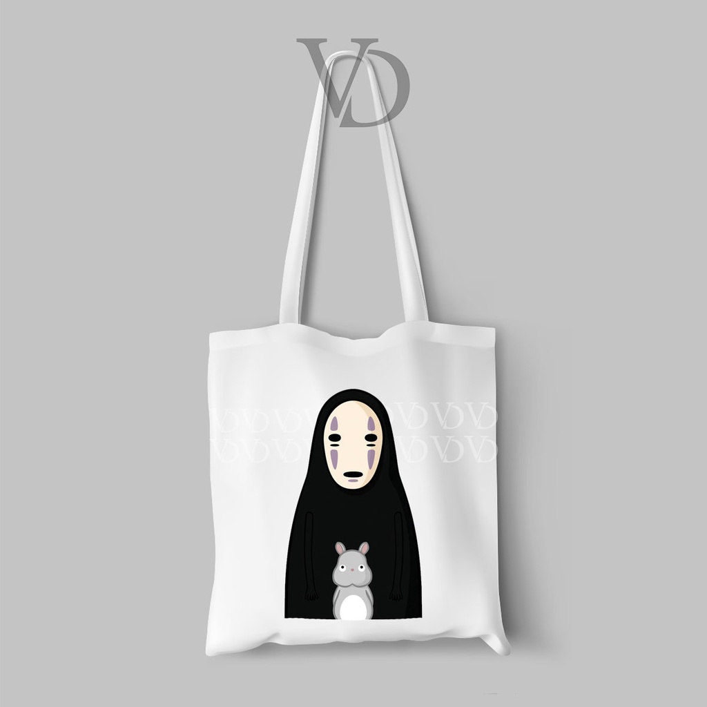 tote bag kanvas / tote bag totoro / tote bag anime japan / tote bag anime jepang / tote bag ghibli studio