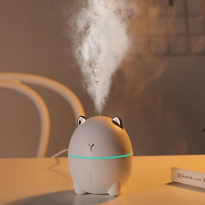 HUMIDIFIER PURIFIER DIFFUSER CAT KUCING LUCU 200ML AROMATHERAPY PELEMBAB UDARA RUANGAN