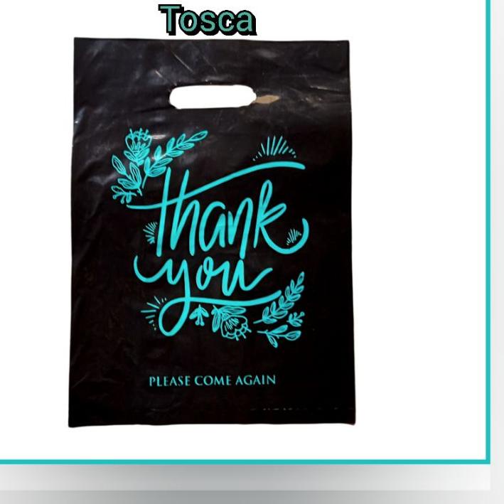 

Kekinian kantong plastikpemotifthankyouuk30x40isi50kantongtokopakaiankantongolshop