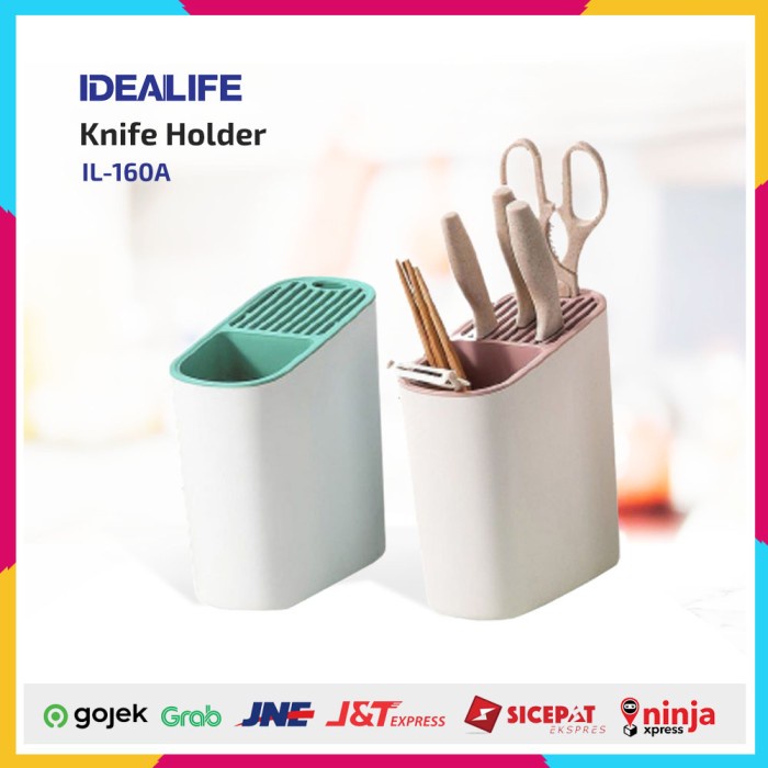 

IDEALIFE IL-160A Knife Holder - Tempat Simpanan Pisau Dapur