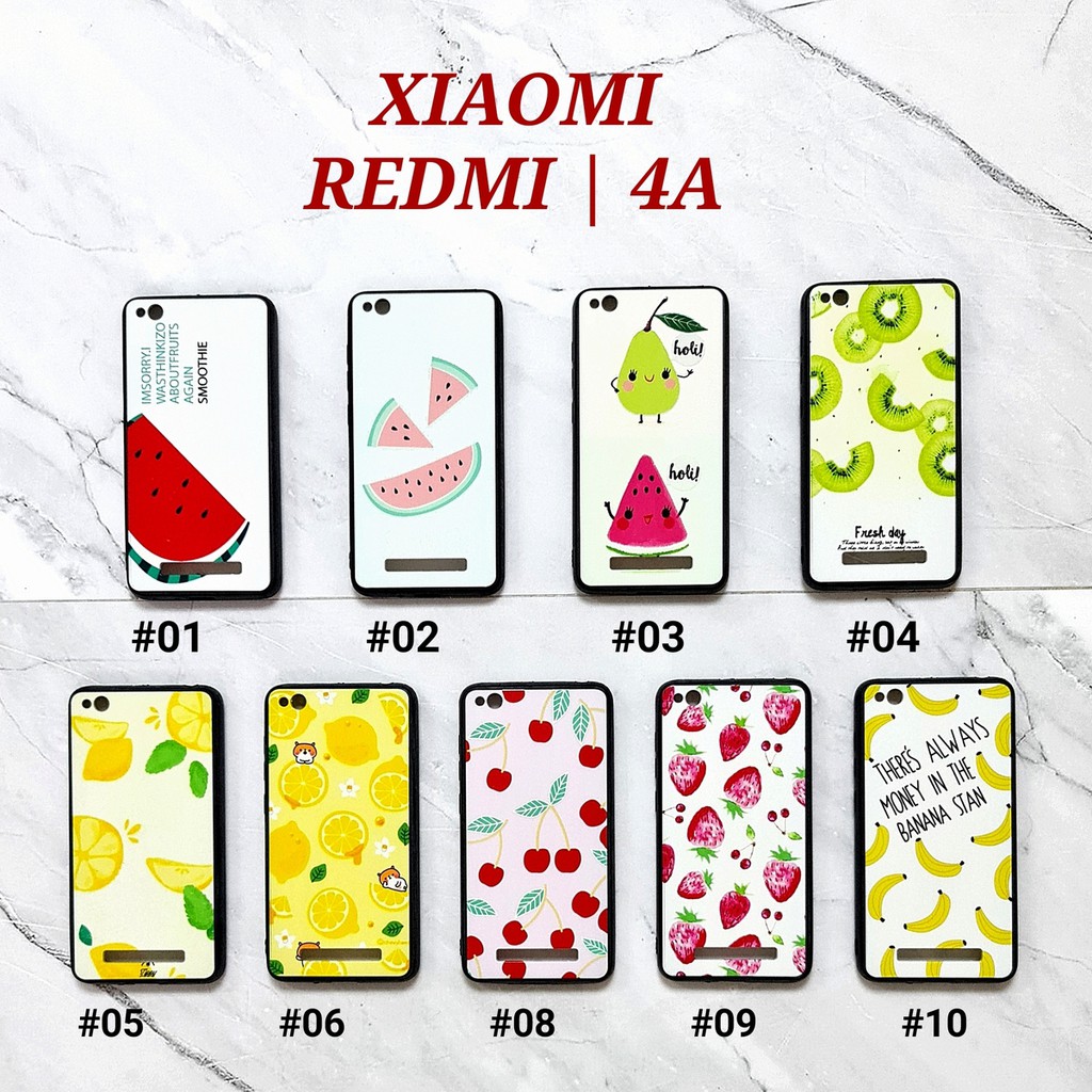 [ BUY 1 GET 1 FREE ] FFE - XIAOMI REDMI 4A 5A 5 PLUS S2 6X MIA2 REDMI NOTE 4 4X 5A 5 PRIME 5 5 PRO | FRUIT Soft Hard Case Emboss UV Glossy