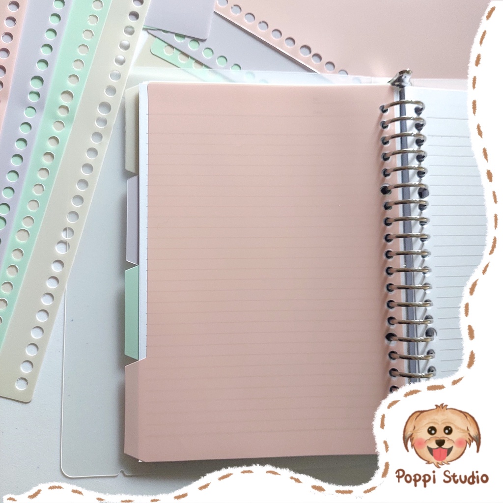 

Pembatas Binder Warna Pastel Ukuran A5 B5 Loose Leaf | DIY | Sekat Binder | Loose Leaf Divider | Aesthetic
