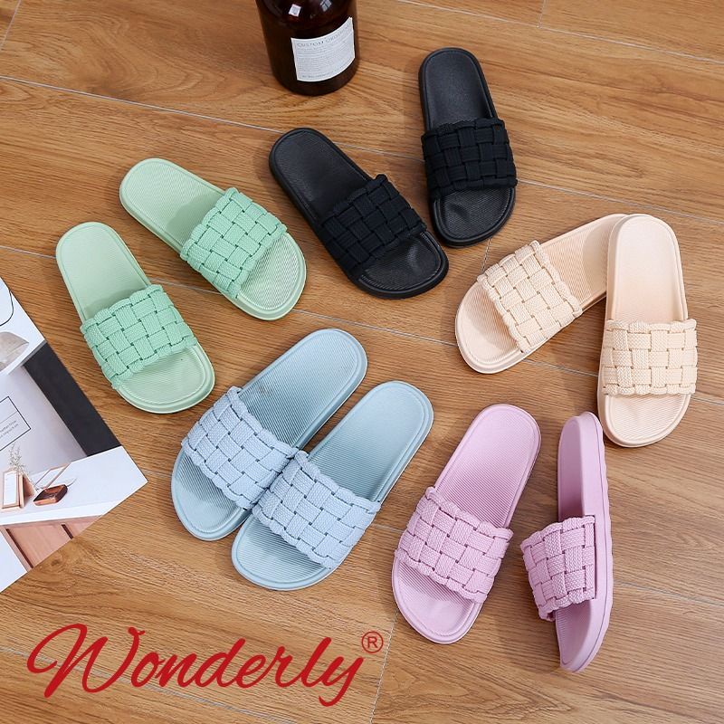 V202-A42 [WONDERLY] Sandal Jelly Wanita Wonderly / Sendal Selop Karet Wanita / Sandal Slides Wanita / Sandal Rajut Wanita / Sendal Slides / Sandal Rumah Karet / Sandal Santai