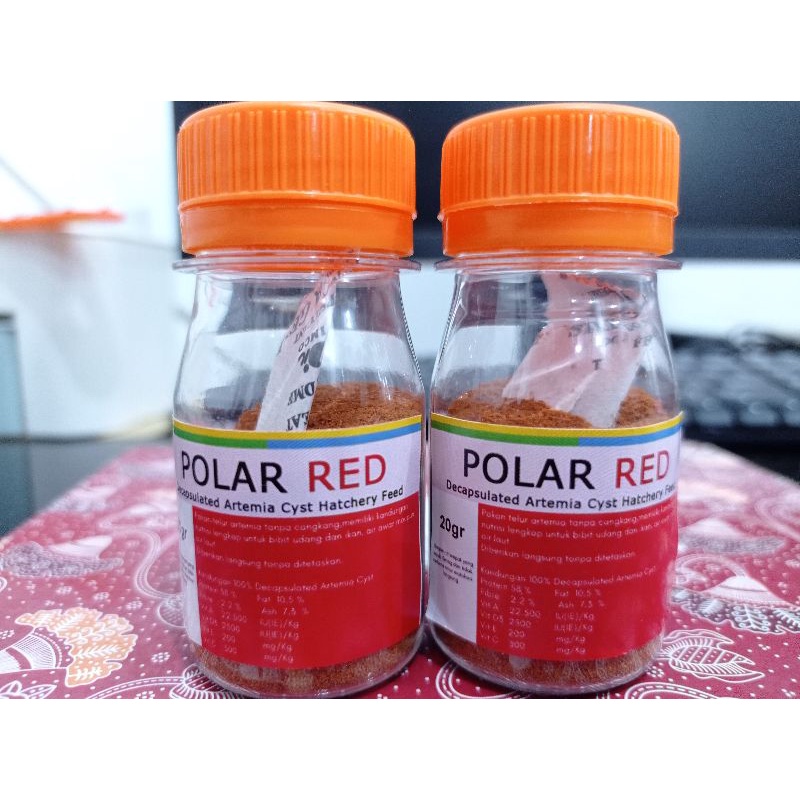 ARTEMIA TANPA CANGKANG POLAR RED 20gr