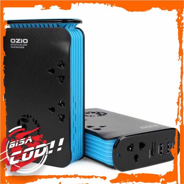 Ozio Car Inverter Colokan Listrik Mobil 200W - LB20