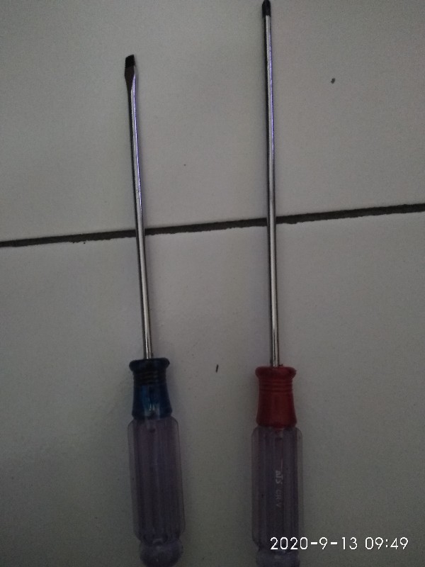 Obeng Radio Ats / Obeng Mini Panjang Min Dan Plus ( +-) 4 Ukuran Varian Murah