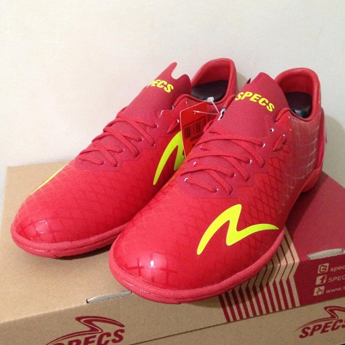 Sepatu Futsal Specs Accelerator Exocet IN Dark Red Original