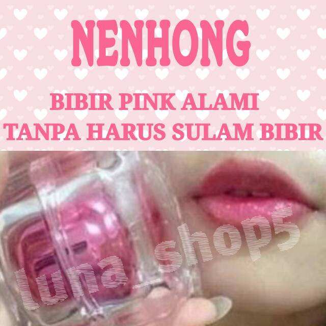 NENHONG PEMERAH BIBIR ALAMI HASIL PERMANEN