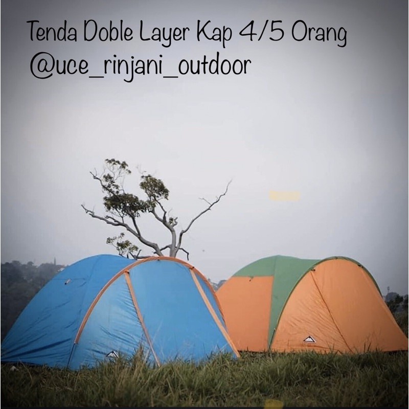 TENDA DOUBLE LAYER KAPESITAS 4 ORANG TENDA CAMPING