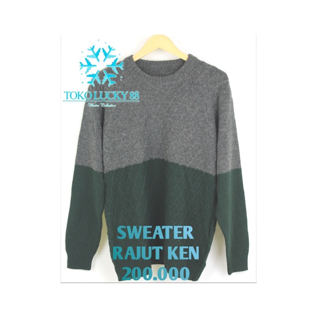 IMPORT BELI 2 GRATIS 1 Sweater Rajut Wool Musim Dingin Infinity Baju Winter Ken