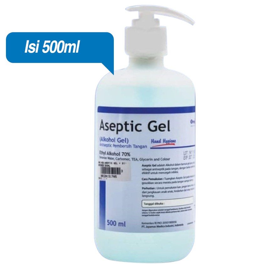 Aseptic Gel OneMed 500 ml + Dispenser / Hand Sanitizer Antiseptic Gel