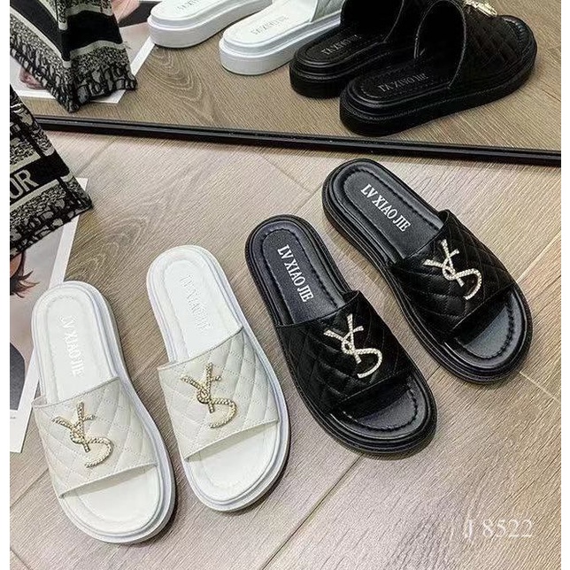 FASHION  WANITA SANDAL FLAT FLIP FLOP CHEPA 8522 (RESTOCK)