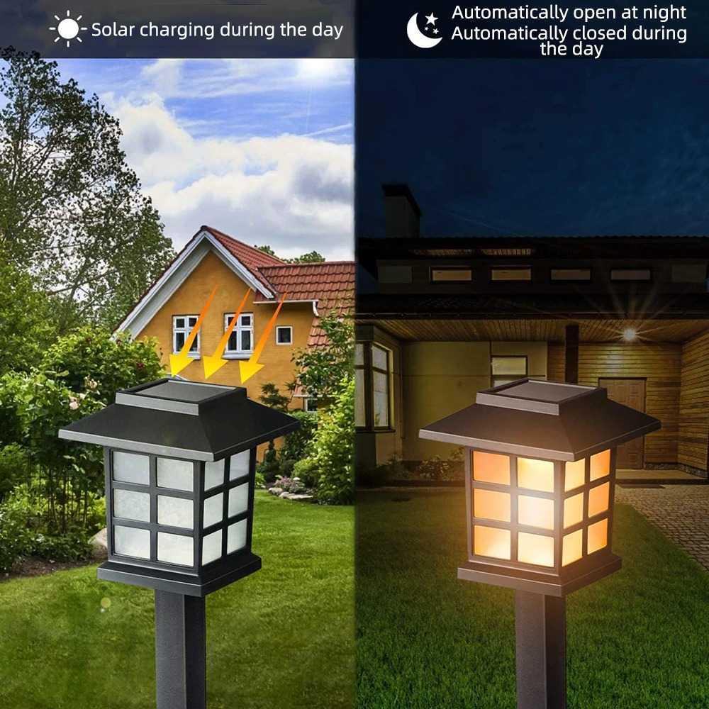 TaffLED Lampu Taman Solar Panel Garden Warm White Light - EM300