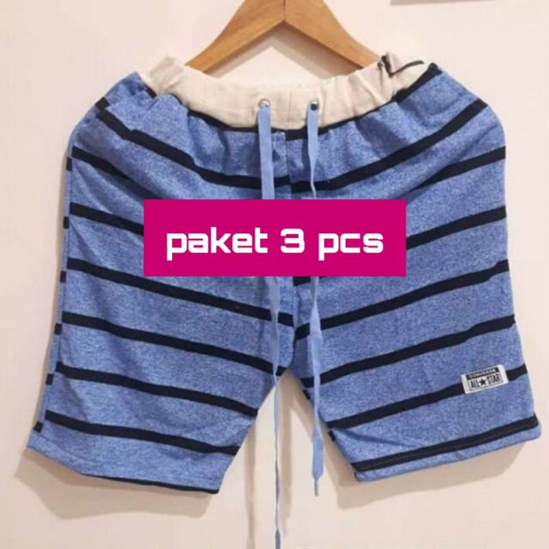 [ PROMO 3 PCS ] CELANA PENDEK PRIA / CELANA PENDEK SANTAI / CELANA  PENDEK MURAH