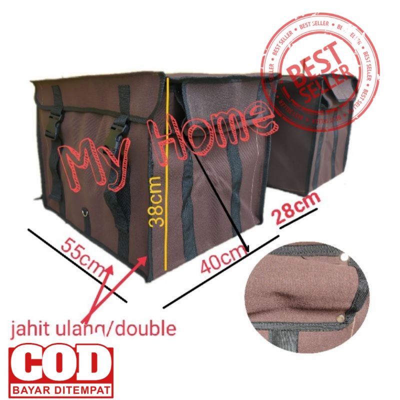 Tas Obrok Motor Kurir Kuat Kanvas Terpal