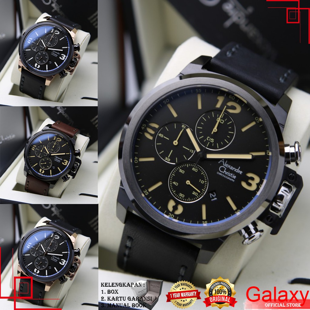 ALEXANDRE CHRISTIE PRIA ORIGINAL JAM TANGAN ALEXANDRE CHRISTIE PRIA JAM ALEXANDRE CHRISTIE  AC 6280