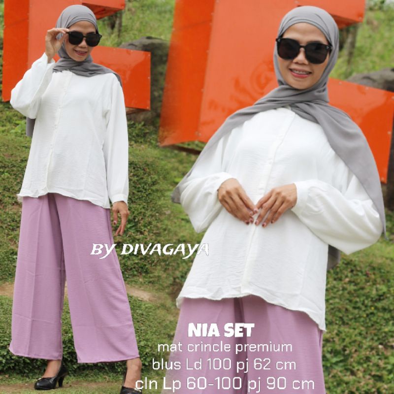 NIA SET BAHAN CRINCLE PREMIUM