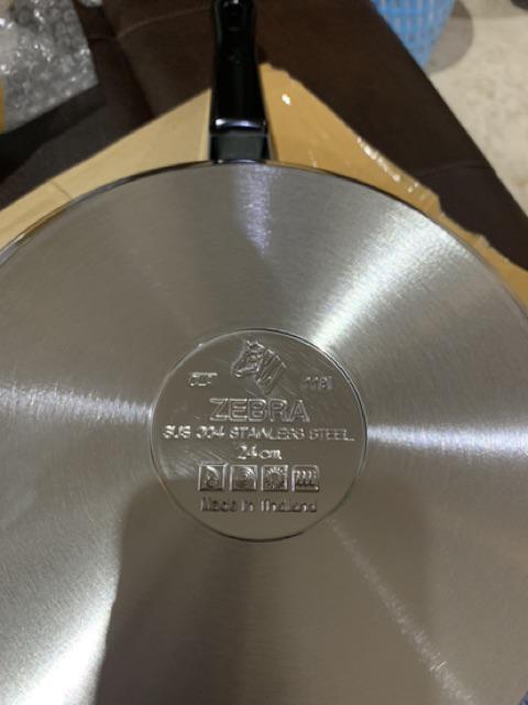 Penggorengan Stainless Zebra Fry Pan Vitalux 24cm 175325 (00230.00046)