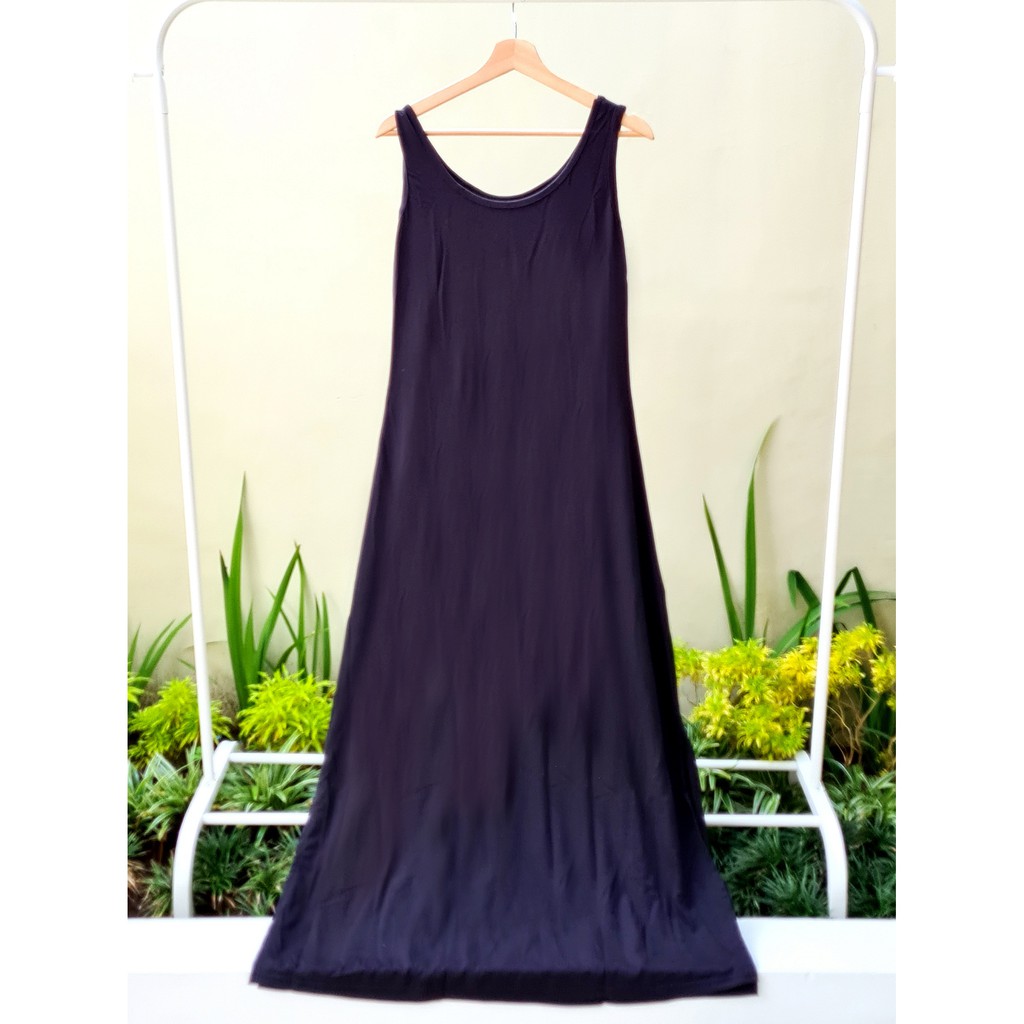 19880 - Dress Oliva Baju Muslim Wanita Termurah Kekinian Gamis Maxy Dewasa Warna Hitam