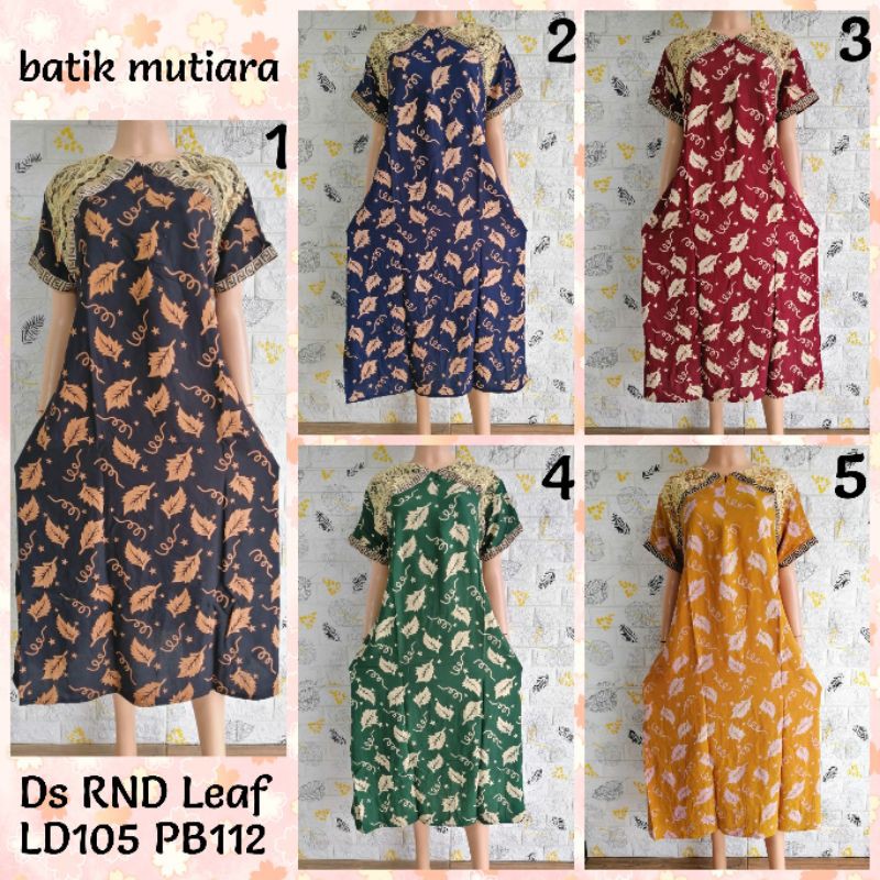 Daster Arab Renda LD 105 PB 112 Busui Friendly Leaf