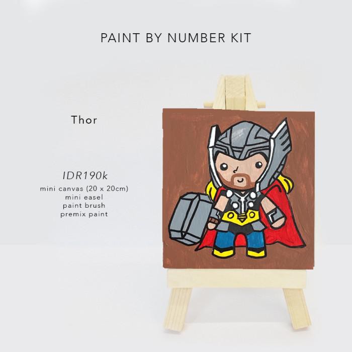 

Art / Thor Paint By Number / Hadiah Custom / Art Set