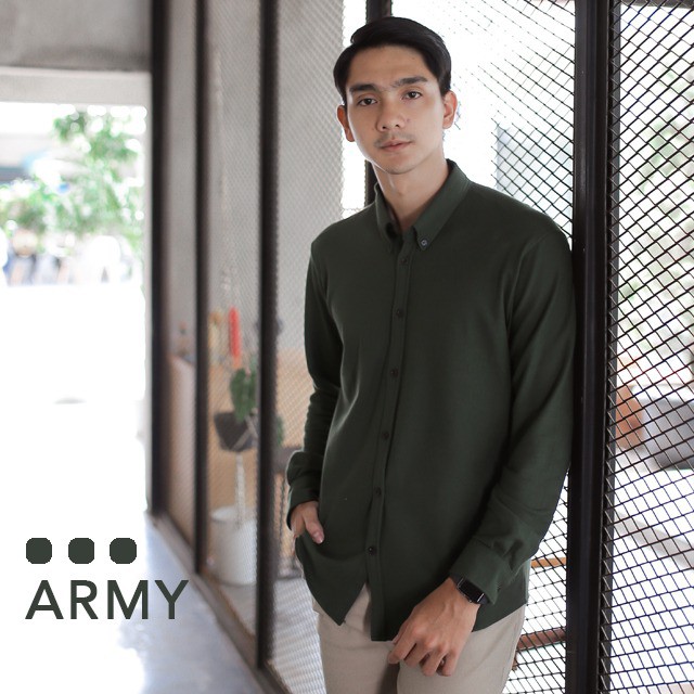 Kemeja Polo Army