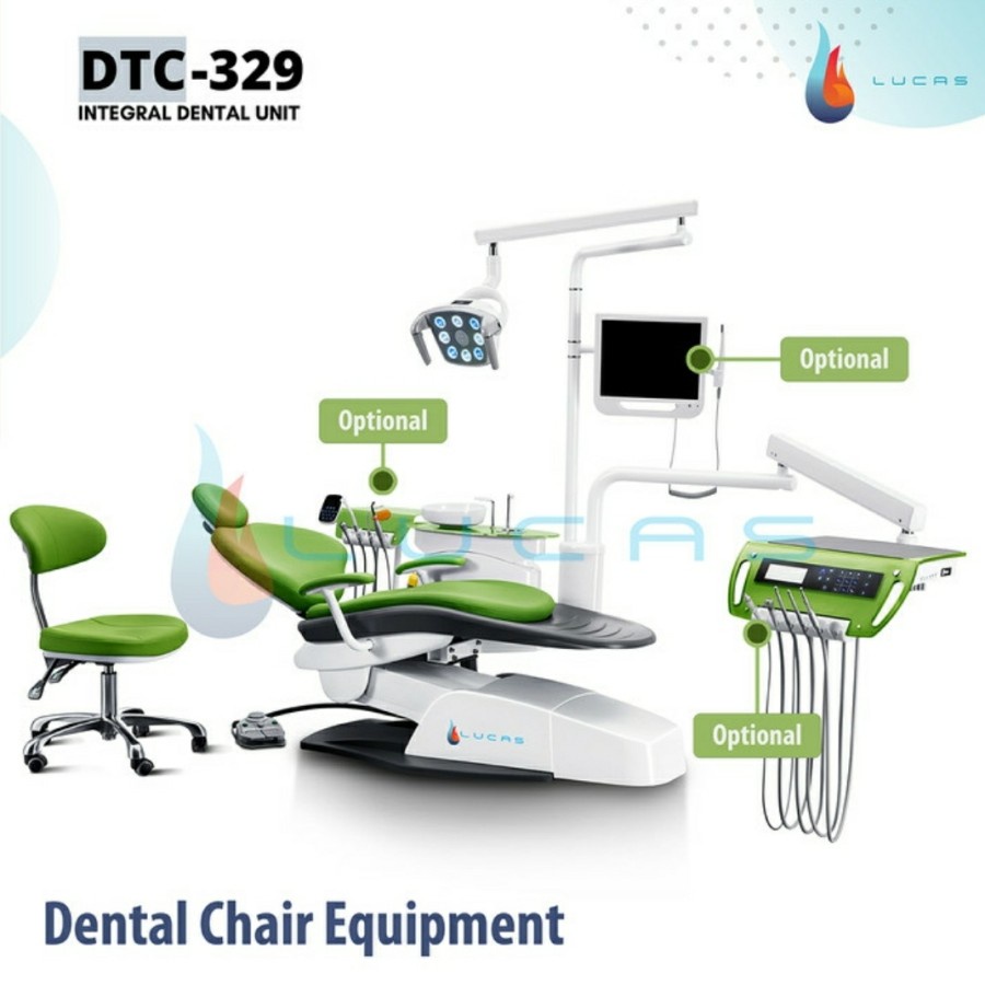 Paket Lengkap Dental Unit Chair DTC 329 Full Elektrik AKL mesin dental