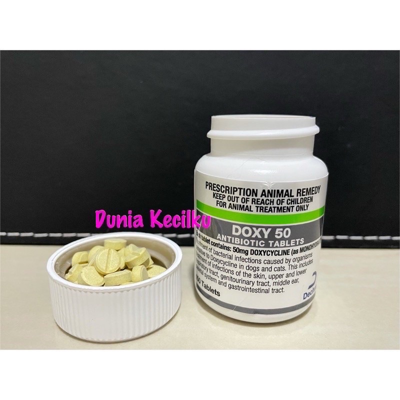 Animal Remedy Antibiotik Hewan *Doxycycline 50mg 1 BOTOL 150 Tablet