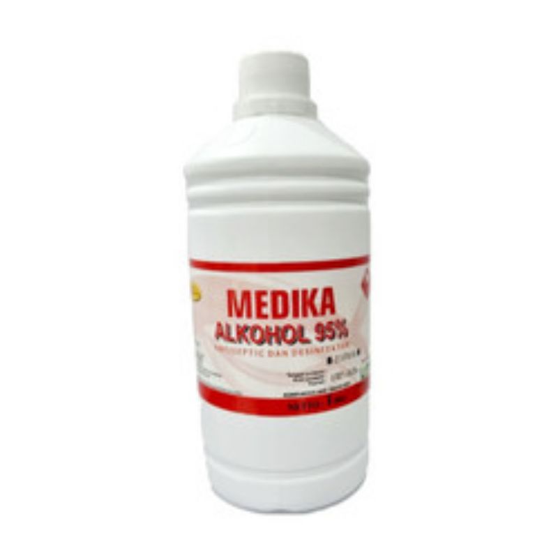 Alkohol Medika 95%/ Cairan Antiseptik/ Disinfektan/ 1L dan 300 Ml